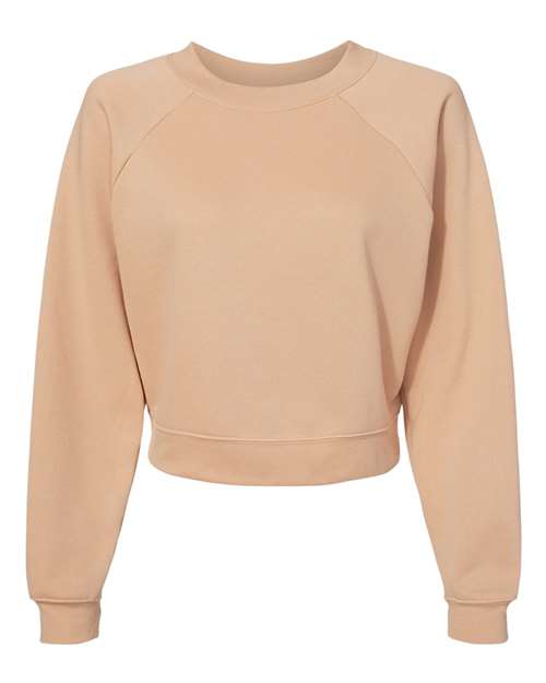 Women's Crop Raglan Crewneck Sweatshirt – Front