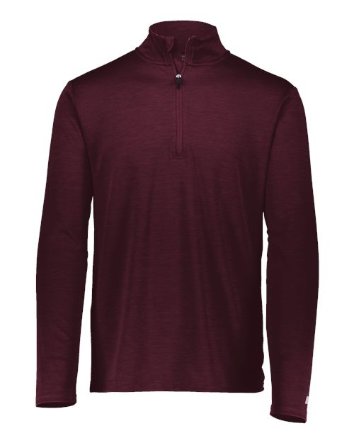 Men's Striated Quarter-Zip Pullover – Front