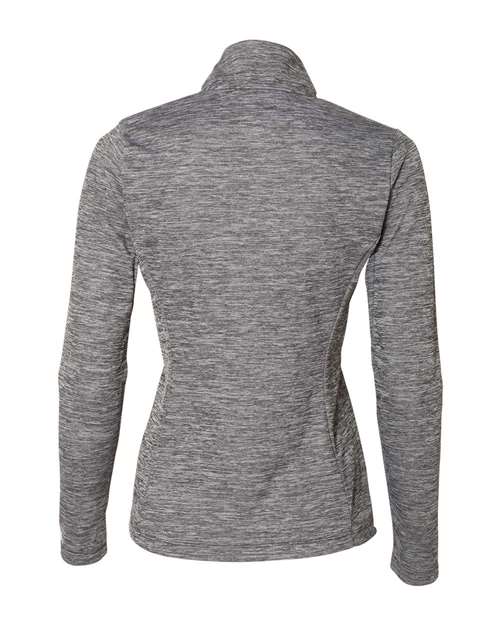 Women's Striated Quarter-Zip Pullover – Back