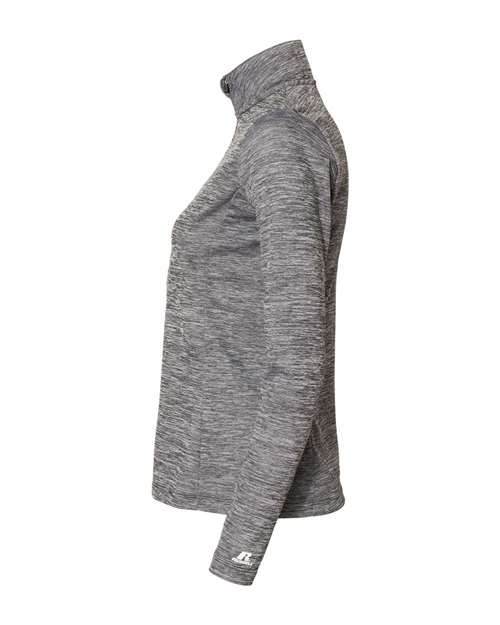 Women's Striated Quarter-Zip Pullover – Detail