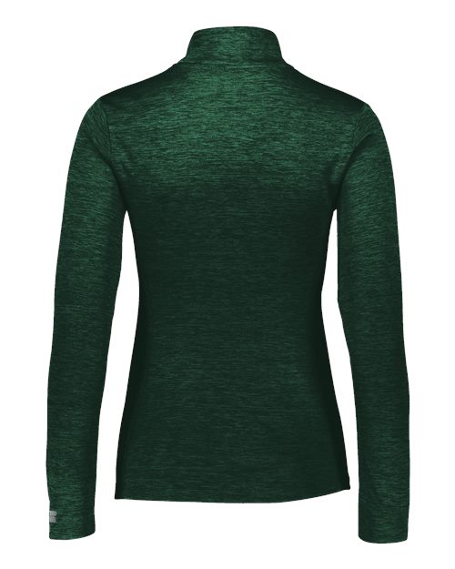 Women's Striated Quarter-Zip Pullover – Back
