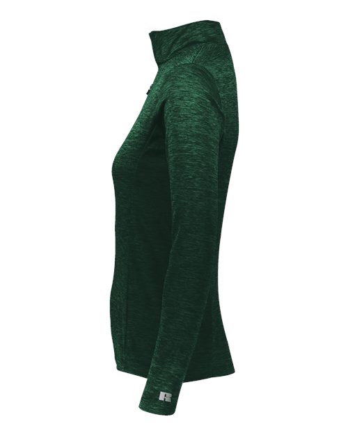 Women's Striated Quarter-Zip Pullover – Detail