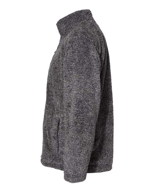 Unisex Boundary Shag Frosty Sherpa Quarter-Zip Pullover – Detail