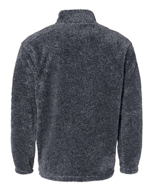 Unisex Boundary Shag Frosty Sherpa Quarter-Zip Pullover – Back