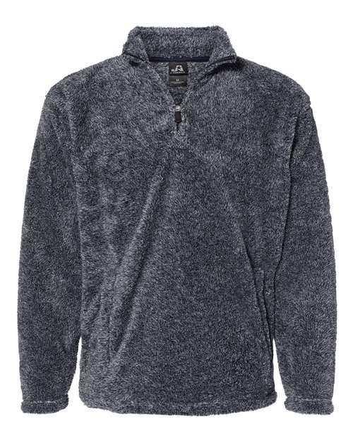Unisex Boundary Shag Frosty Sherpa Quarter-Zip Pullover