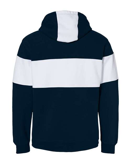 Men's Varsity Fleece Colorblocked Hooded Sweatshirt – Back