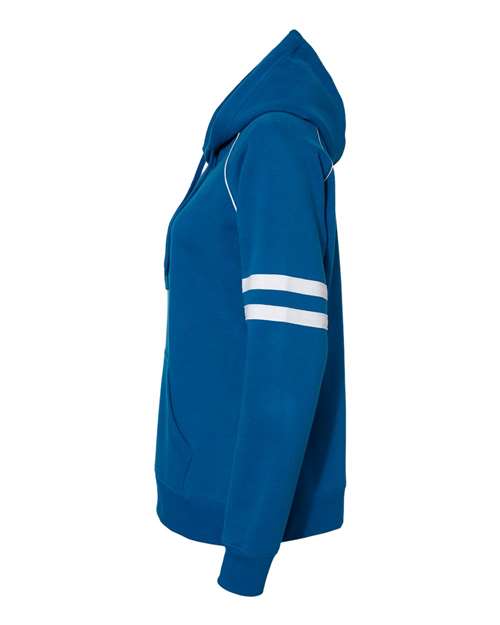 Women's Varsity Fleece Piped Hooded Sweatshirt – Detail