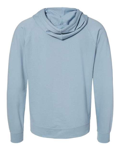 Unisex Icon Lightweight Loopback Terry Full-Zip Hooded Sweatshirt – Back