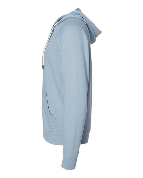 Unisex Icon Lightweight Loopback Terry Full-Zip Hooded Sweatshirt – Detail