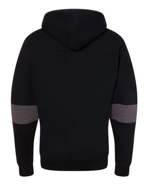 Men's Sport Lace Colorblocked Fleece Hooded Sweatshirt – Back