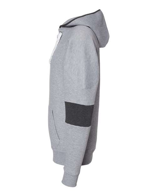 Men's Sport Lace Colorblocked Fleece Hooded Sweatshirt – Detail
