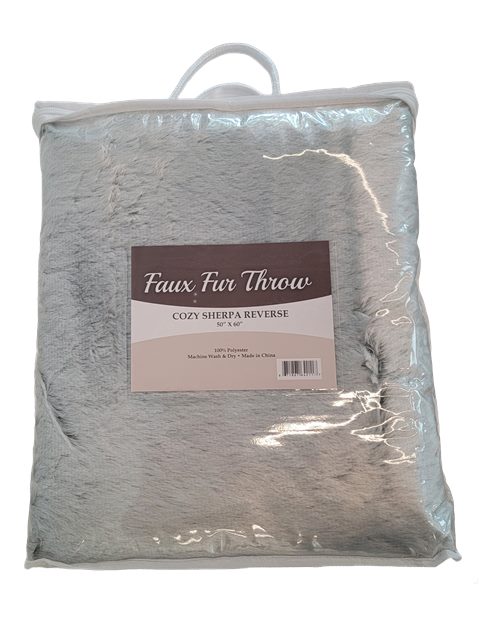 Faux Fur Throw Blanket