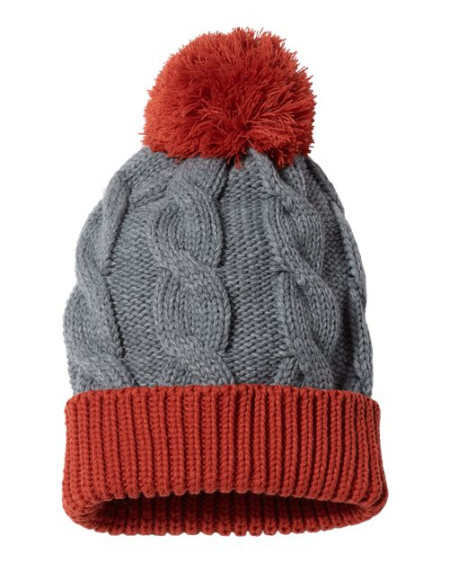 Chunk Twist Cuffed Beanie – Back