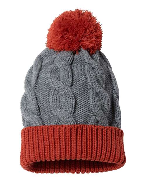 Chunk Twist Cuffed Beanie – Front