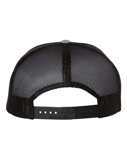 Wool Blend Flat Bill Trucker Cap – Back