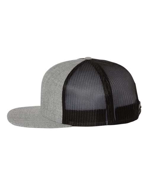 Wool Blend Flat Bill Trucker Cap – Detail