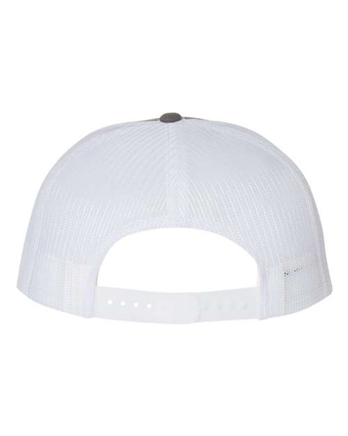 Wool Blend Flat Bill Trucker Cap – Back