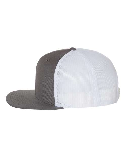 Wool Blend Flat Bill Trucker Cap – Detail