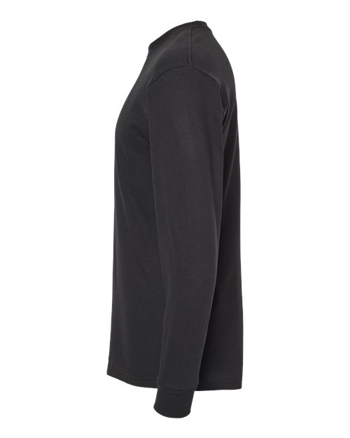Unisex Gold Soft Touch Long Sleeve T-Shirt – Detail