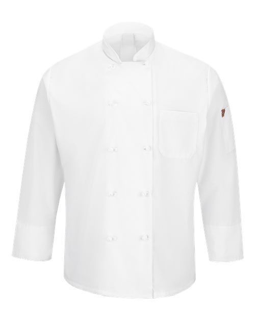Mimix™ Ten Knot Button Chef Coat with OilBlok – Front