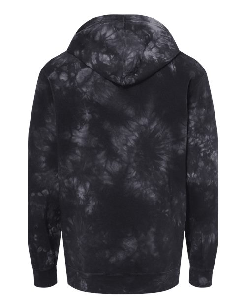 Unisex Midweight Tie-Dyed Hooded Sweatshirt – Back
