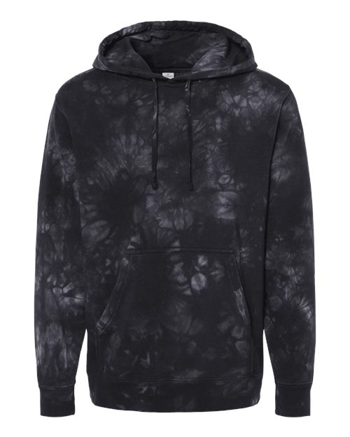 Unisex Midweight Tie-Dyed Hooded Sweatshirt – Front