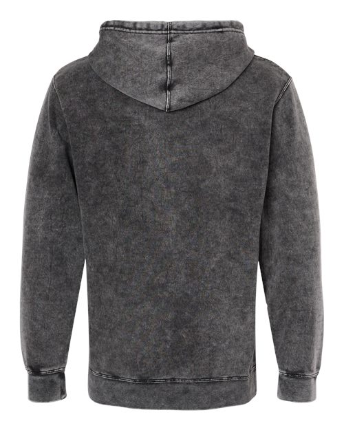 Unisex Midweight Mineral Wash Hooded Sweatshirt – Back