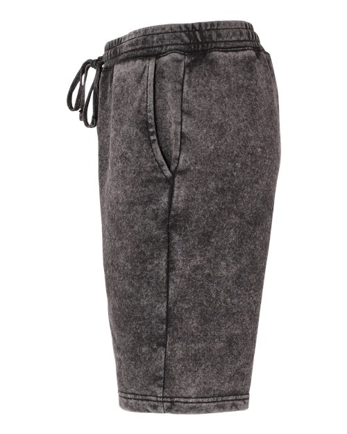 Unisex Mineral Wash Fleece Shorts – Detail