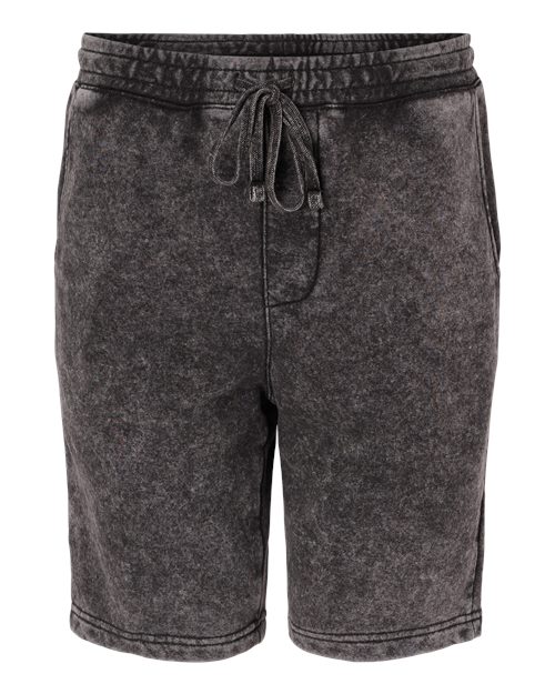 Unisex Mineral Wash Fleece Shorts – Front