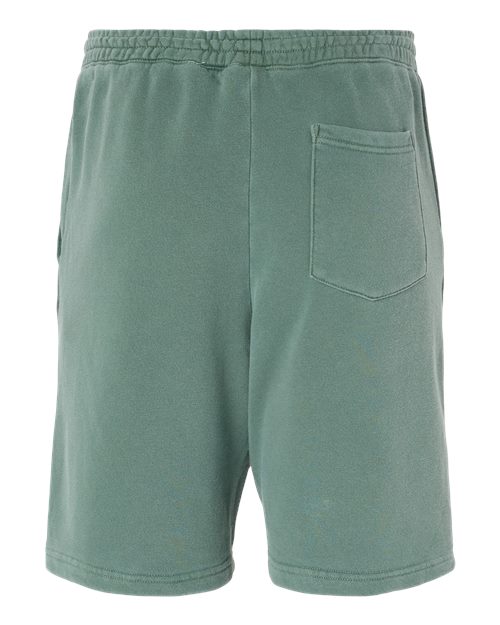 Unisex Pigment-Dyed Fleece Shorts – Back