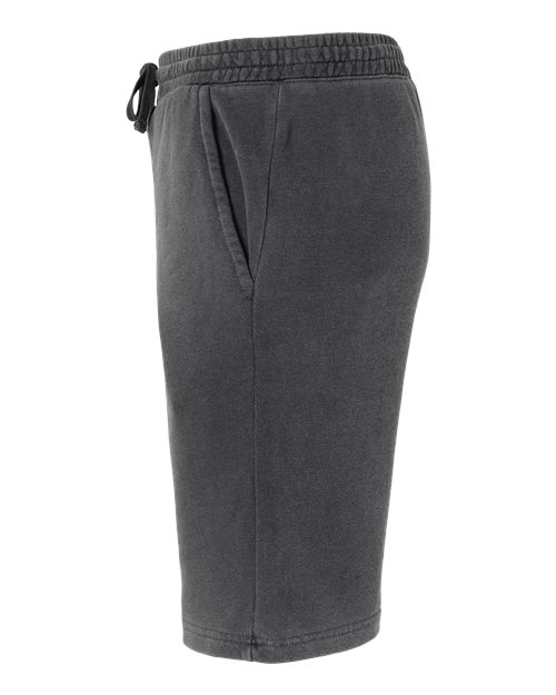 Unisex Pigment-Dyed Fleece Shorts – Detail