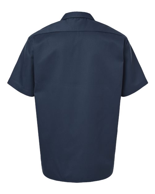 Men's Tall Short Sleeve Work Shirt – Back