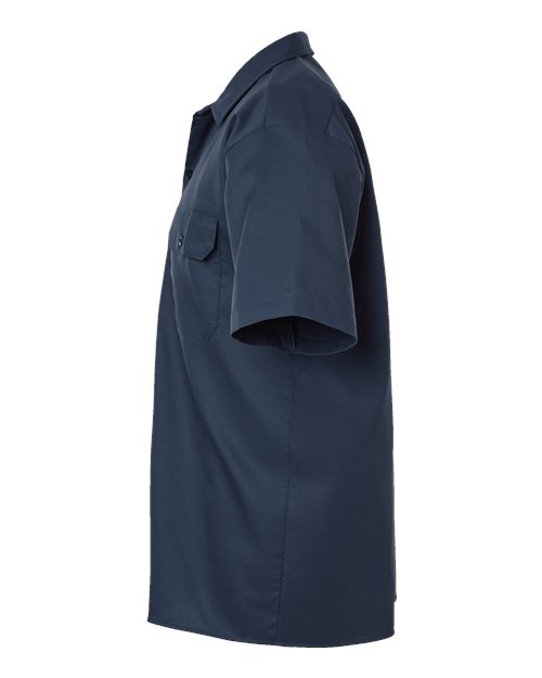 Men's Tall Short Sleeve Work Shirt – Detail