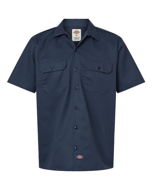 Men's Tall Short Sleeve Work Shirt – Front