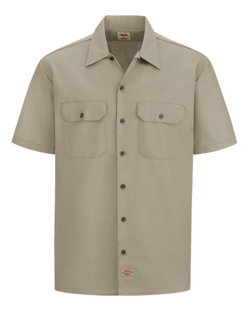 Men's Tall Short Sleeve Work Shirt – Front