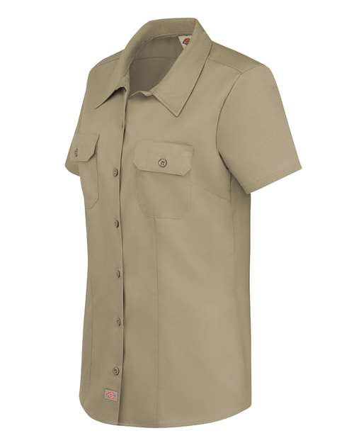 Women's Short Sleeve Work Shirt – Detail