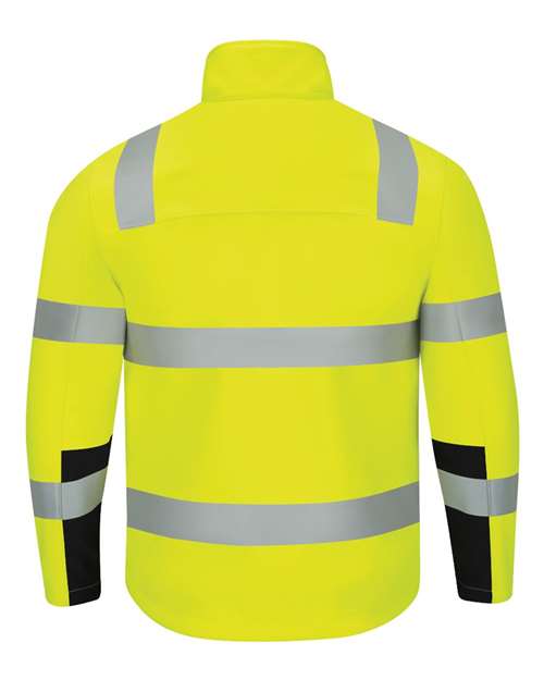 Men's Hi-Visibility Soft Shell Jacket – Back
