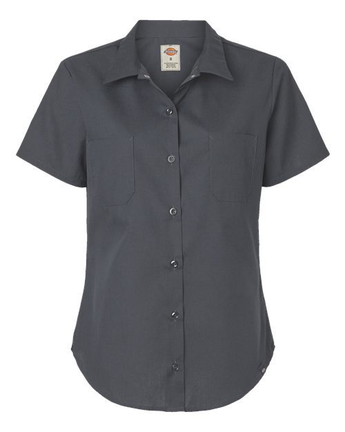 Women's Industrial Short Sleeve Work Shirt – Front