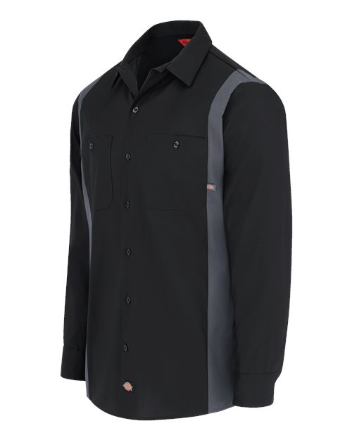 Men's Industrial Colorblocked Long Sleeve Shirt – Detail