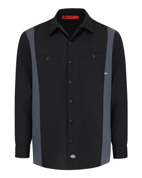 Men's Industrial Colorblocked Long Sleeve Shirt – Front