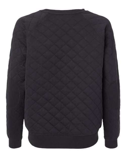 Women's Quilted Crewneck Pullover – Back