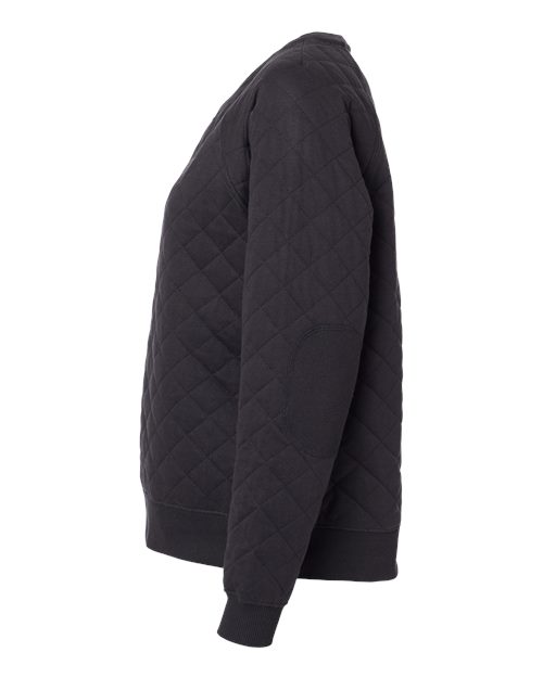 Women's Quilted Crewneck Pullover – Detail