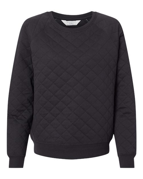 Women's Quilted Crewneck Pullover – Front
