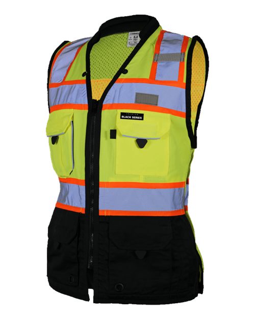 Women's Premium Black Series® Heavy Duty Surveyors Vest – Side