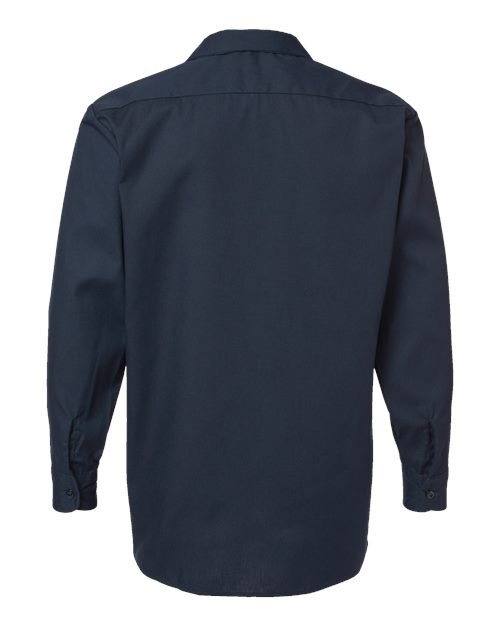 Men's Tall Industrial Long Sleeve Work Shirt – Back