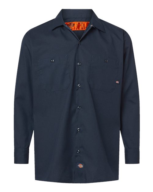 Men's Tall Industrial Long Sleeve Work Shirt – Front