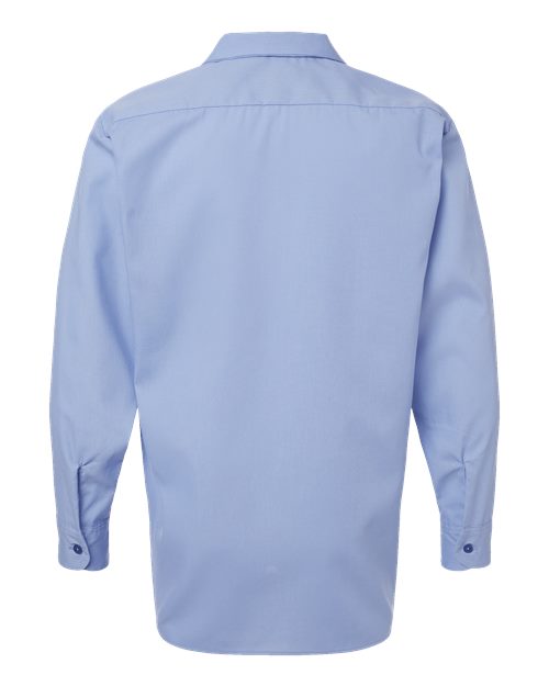 Men's Tall Industrial Long Sleeve Work Shirt – Back