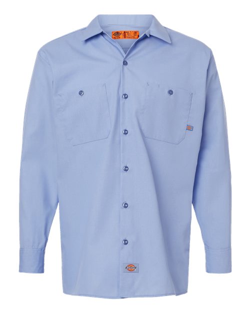 Men's Tall Industrial Long Sleeve Work Shirt – Front