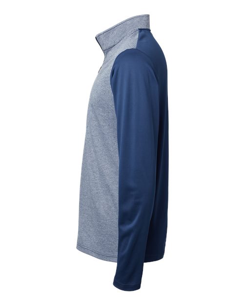Men's Ultimate365 Heather Block Print Quarter-Zip Pullover – Detail