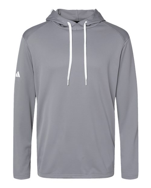 Men's Textured Mixed Media Midweight Hooded Sweatshirt – Front